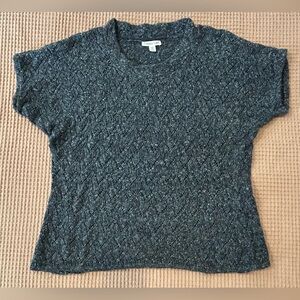 Coldwater Creek Navy Short-Sleeved Sweater Top Women Size 1X